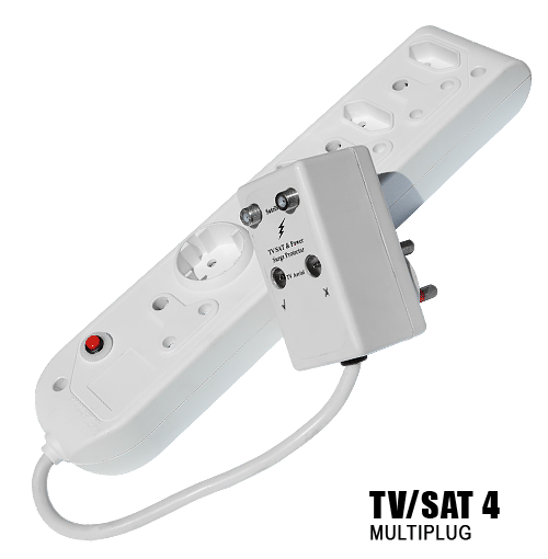 TV SAT 4 Surge protector Plug