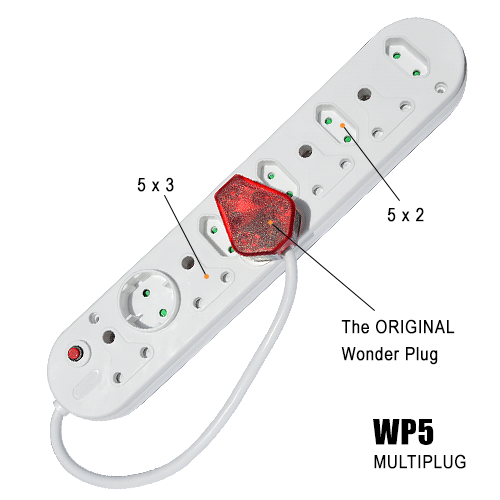 The Wonder Plug with multiplug